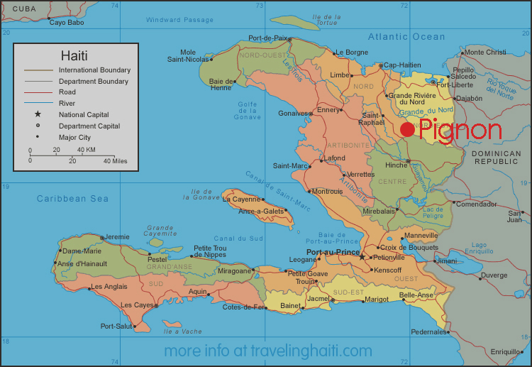 map of haiti. map of haiti area.
